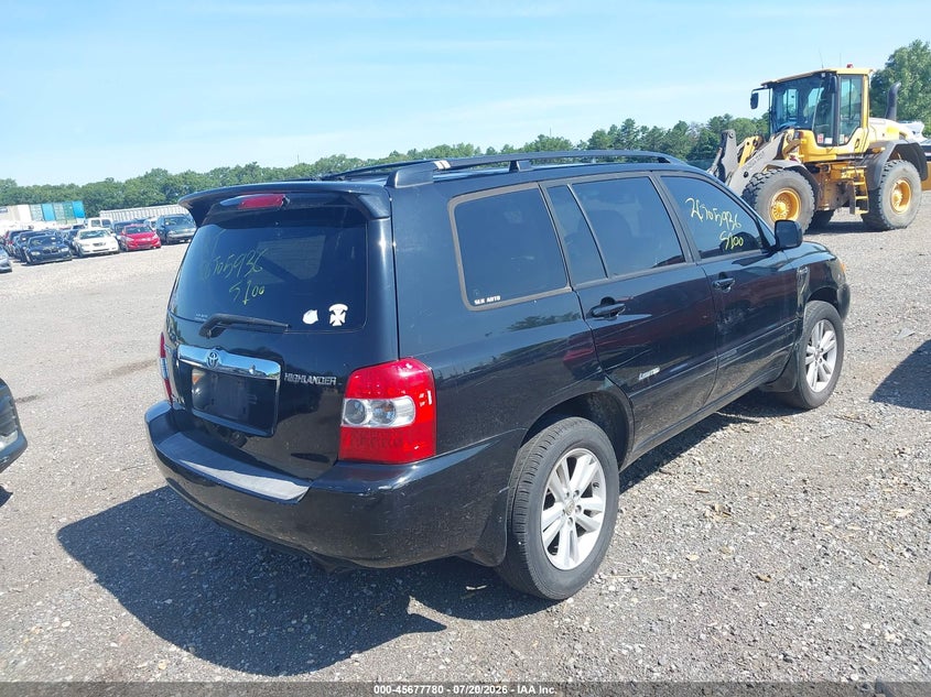 2007 Toyota Highlander Hybrid Limited V6 VIN: JTEEW21A170046238 Lot: 45677780