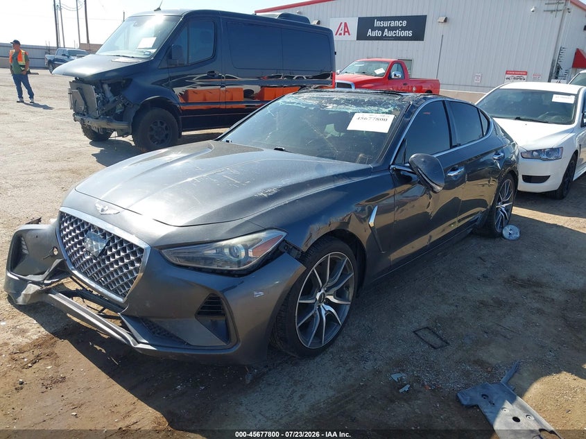 Vin: kmtg44la7ku044217, lot: 46176400, genesis g70 2.0t advanced 20192