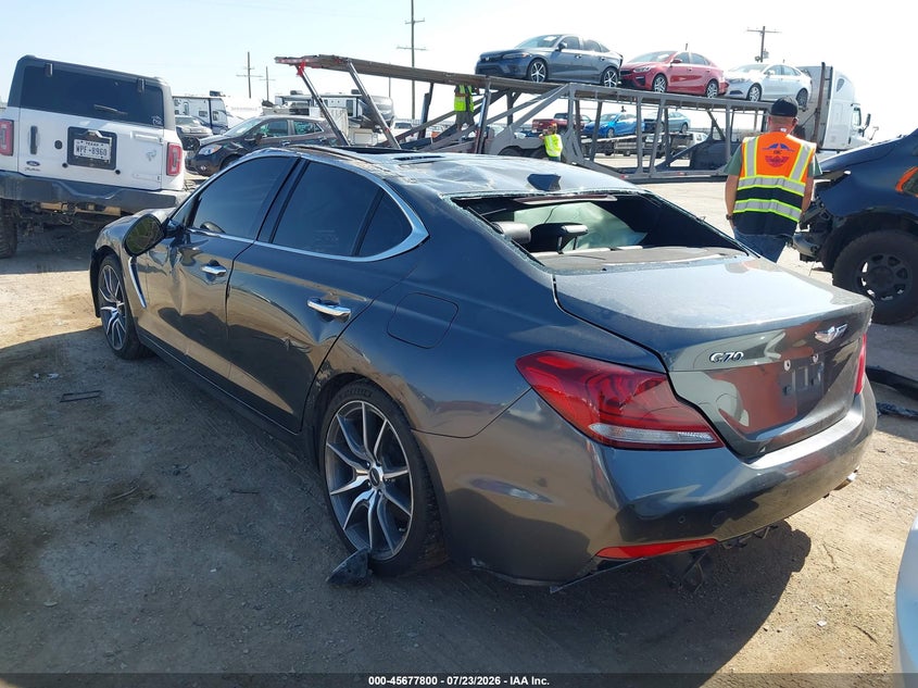 Vin: kmtg44la7ku044217, lot: 46176400, genesis g70 2.0t advanced 20193