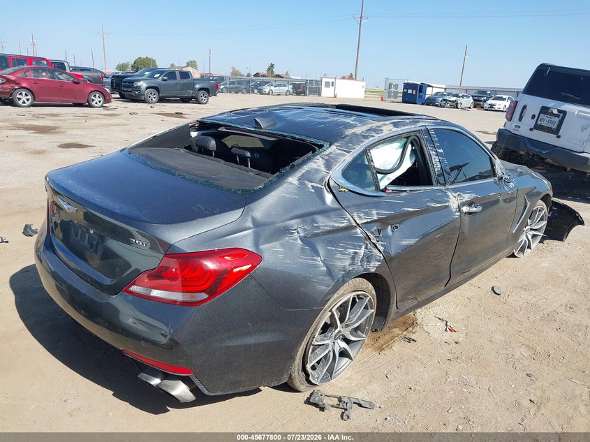 Vin: kmtg44la7ku044217, lot: 46176400, genesis g70 2.0t advanced 20194