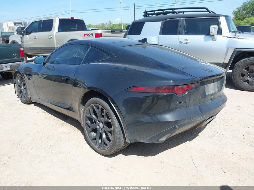 Vin: sajdd1gx6jck53811, lot: 46176414, jaguar f-type 296hp 20183