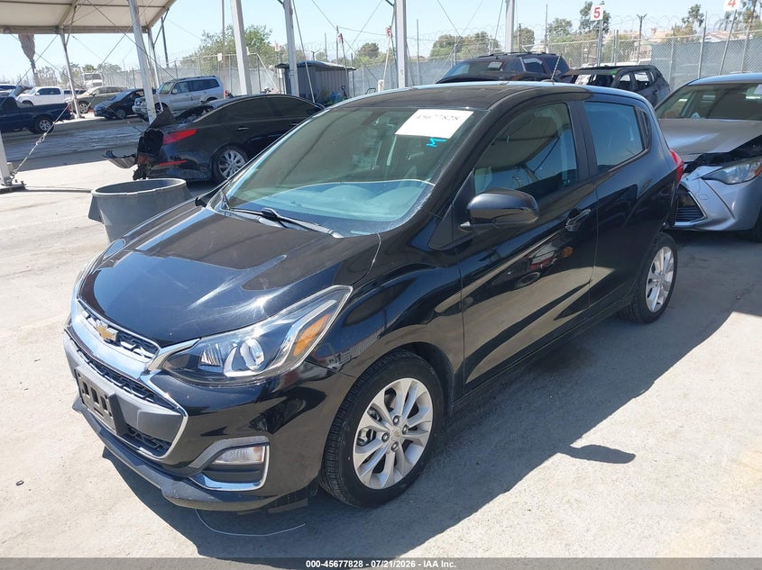 2020 Chevrolet Spark, Левый зад, IAAI, VIN KL8CD6SA0LC476190 — фото 2
