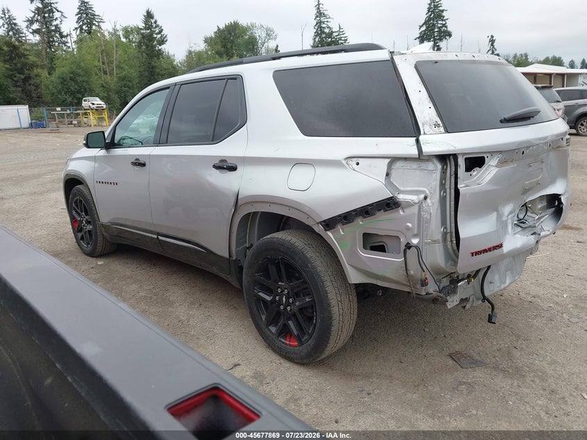 Vin: 1gnevkkw2mj230666, lot: 46176469, chevrolet traverse awd premier 20213