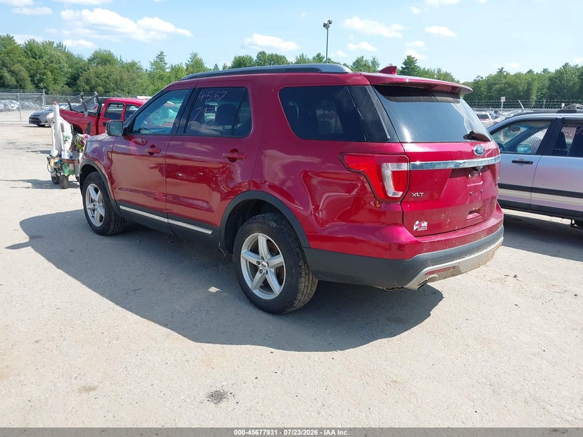 Vin: 1fm5k8dh3ggc63353, lot: 46176540, ford explorer xlt 20163