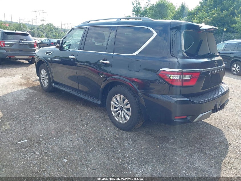 Vin: jn8ay2acxm9146896, lot: 46176684, nissan armada sv 2wd 20213