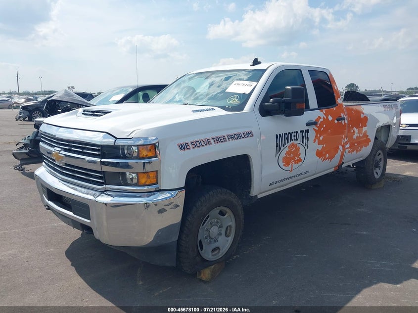 2017 Chevrolet Silverado 2500Hd Work Truck, Flood, IAAI, VIN 1GC2KUEY4HZ351025 — photo 2