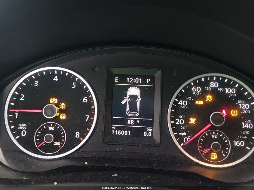 2014 Volkswagen Tiguan S VIN: WVGAV3AX0EW617711 Lot: 45678172