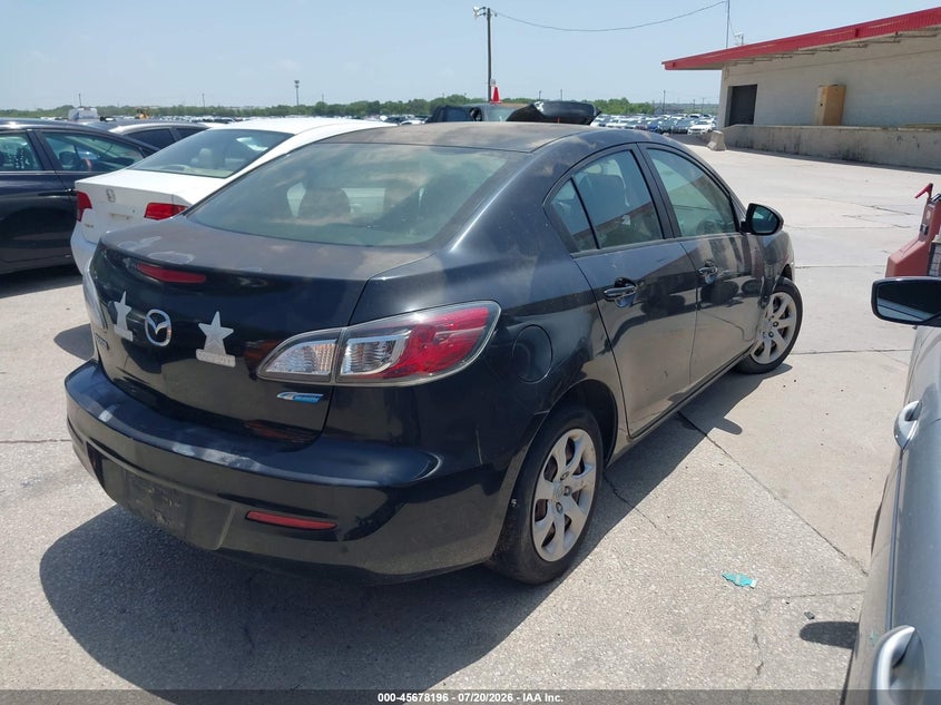 Vin: jm1bl1u88d1705327, lot: 46176805, mazda mazda3 i sport 20134