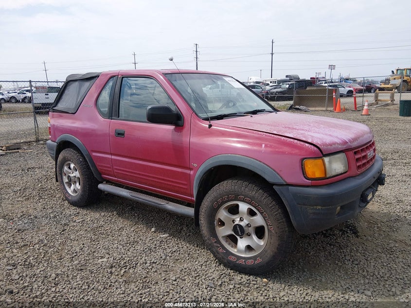 1999 Isuzu Amigo S 3.2L V6 Hard Top/S 3.2L V6 Soft Top VIN: 4S2CM57W7X4328239 Lot: 45678213