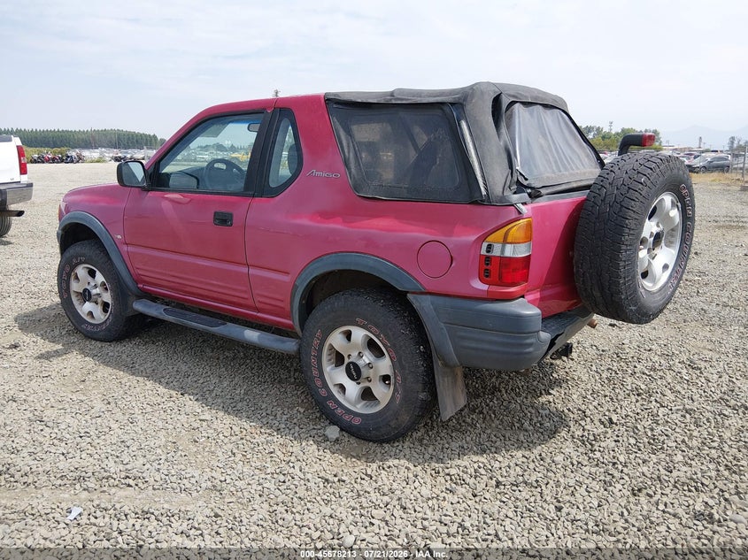 1999 Isuzu Amigo S 3.2L V6 Hard Top/S 3.2L V6 Soft Top VIN: 4S2CM57W7X4328239 Lot: 45678213