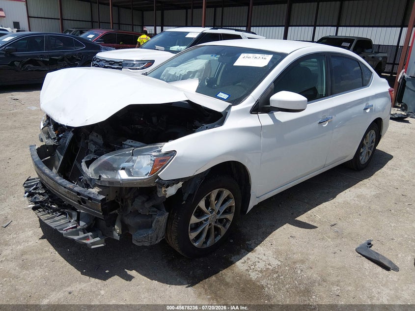 2017 Nissan Sentra, Удар спереду, IAAI, VIN 3N1AB7APXHY221810 — фото 2