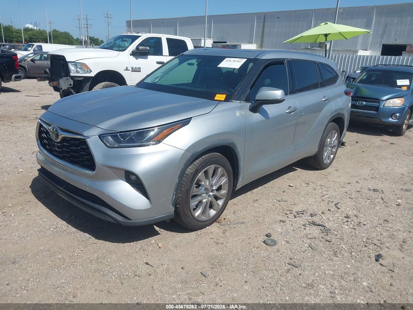 2020 Toyota Highlander, Front End, IAAI, VIN 5TDYZRAH6LS030672 — photo 2