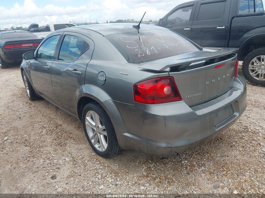 2013 DODGE AVENGER auction photo 3
