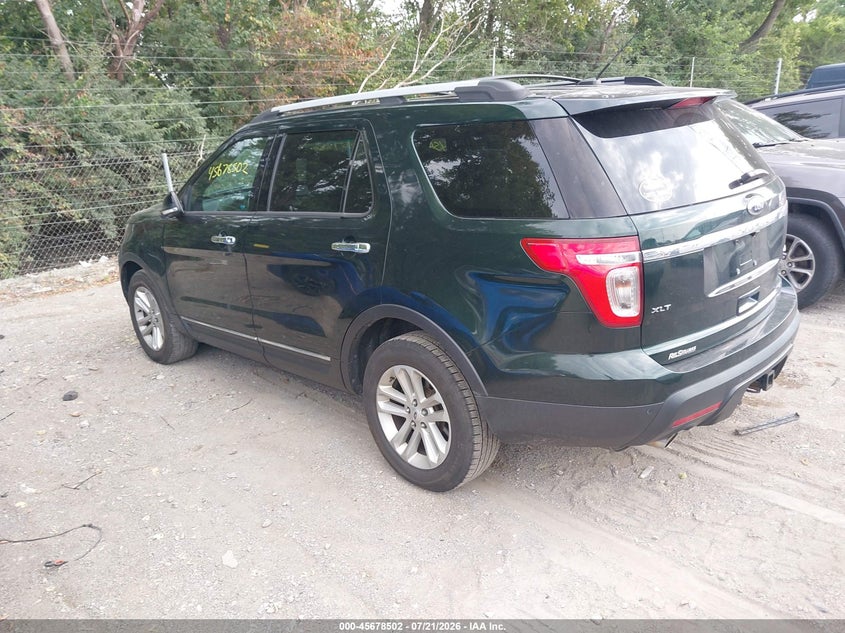 Vin: 1fm5k8d81dgc43808, lot: 46177111, ford explorer xlt 20133
