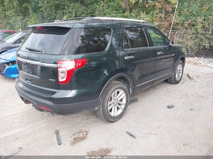 Vin: 1fm5k8d81dgc43808, lot: 46177111, ford explorer xlt 20134
