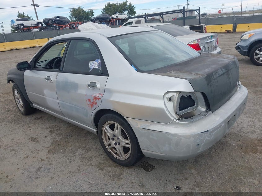 2004 SUBARU IMPREZA SEDAN 2.0L H-4 DOHC, TURBO, 227HP