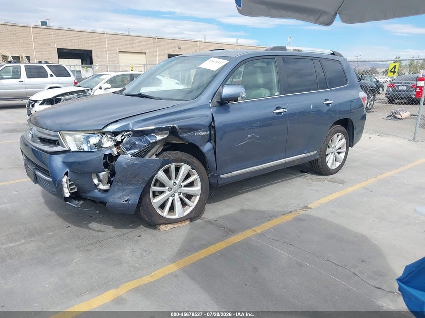 2011 Toyota Highlander Hybrid Limited V6 VIN: JTEDC3EH4B2002345 Lot: 45678527