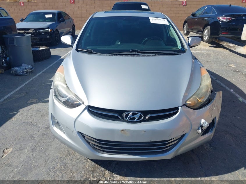 2013 Hyundai Elantra Limited VIN: 5NPDH4AE7DH258892 Lot: 45678587