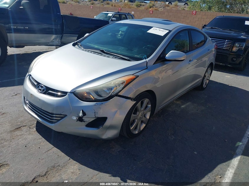 2013 Hyundai Elantra Limited VIN: 5NPDH4AE7DH258892 Lot: 45678587