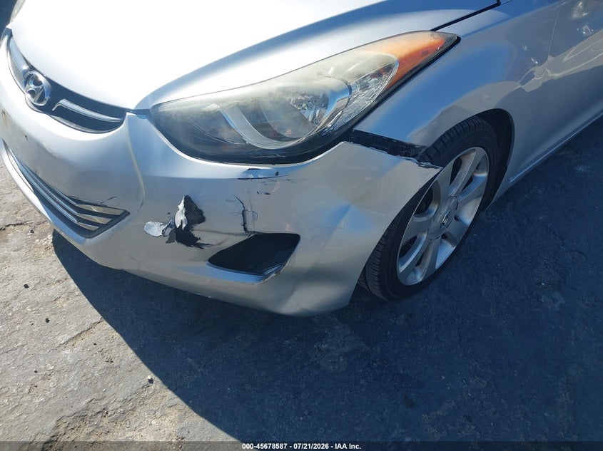 2013 Hyundai Elantra Limited VIN: 5NPDH4AE7DH258892 Lot: 45678587