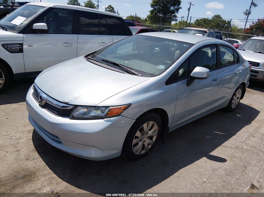 2012 HONDA CIVIC auction photo 2