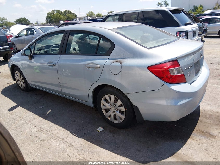 2012 HONDA CIVIC auction photo 3