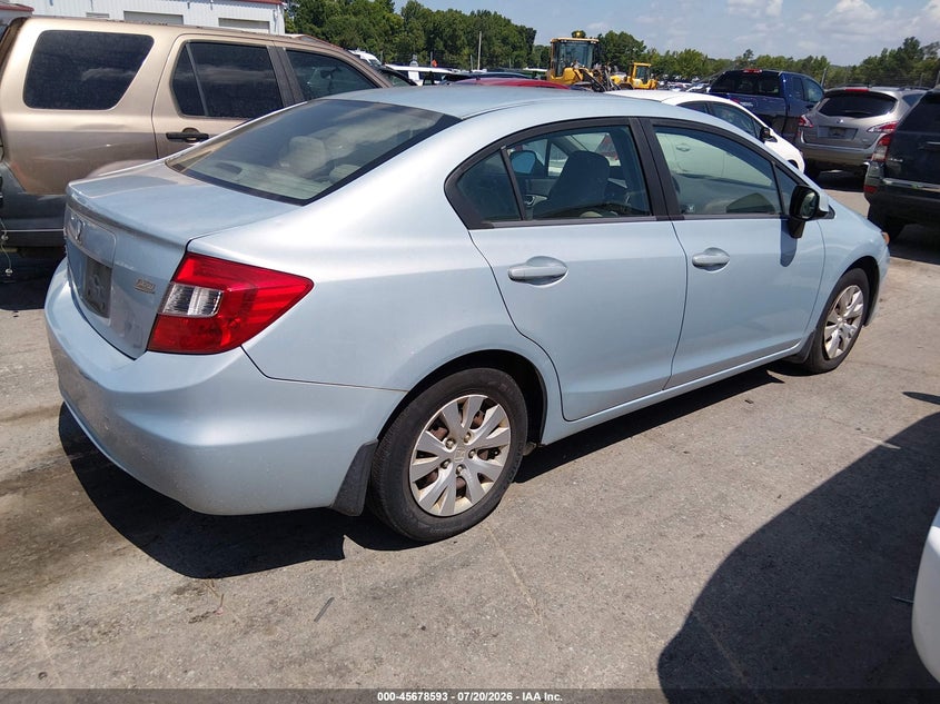 2012 HONDA CIVIC auction photo 4