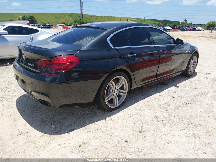Vin: wba6b4c54dd098853, lot: 46177216, bmw 650i gran coupe xdrive 20134