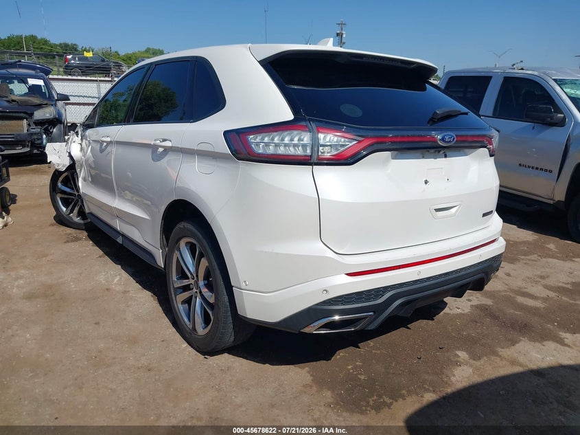Vin: 2fmtk4apxfbb55670, lot: 46177231, ford edge sport 20153