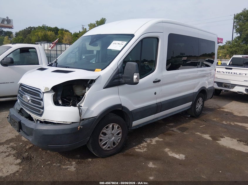 Vin: 1fdzk1cm8hka87244, lot: 46177243, ford transit-150 xlt 20172