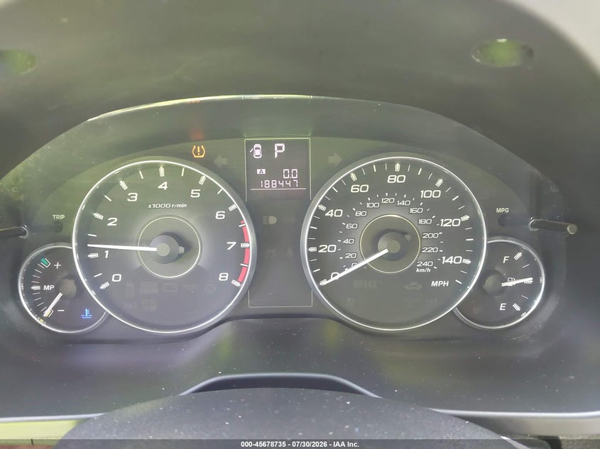 2012 SUBARU OUTBACK auction photo 7