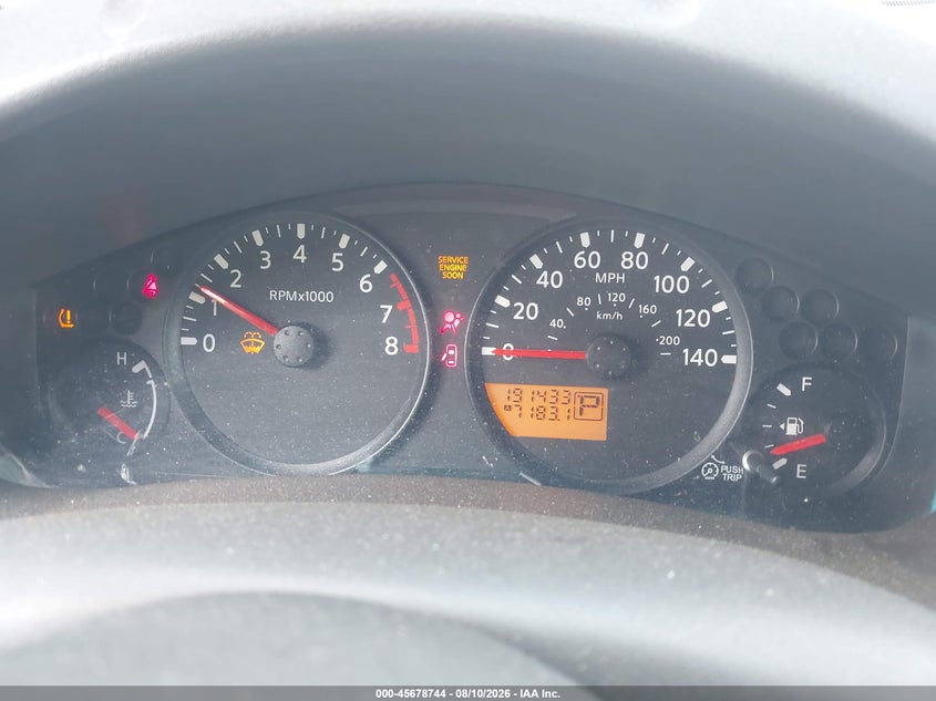 2008 NISSAN NAVARA (FRONTIER) PICKUP 2.5L I-4 DOHC, VVT, 152HP