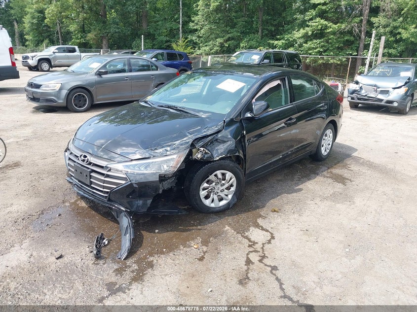 2019 Hyundai Elantra Se, Удар спереди, IAAI, VIN 5NPD74LFXKH451687 — фото 2
