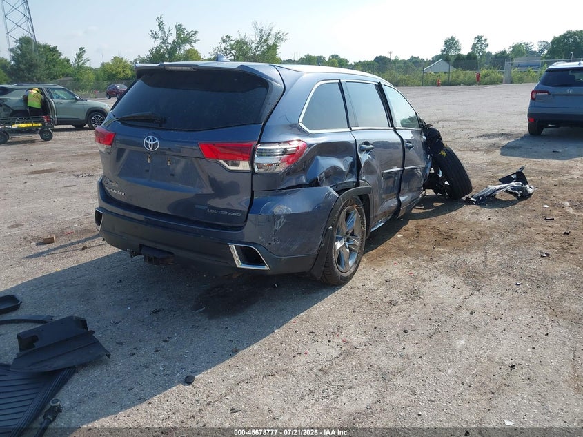 Vin: 5tddzrfh9hs380960, lot: 46177386, toyota highlander limited platinum 20174