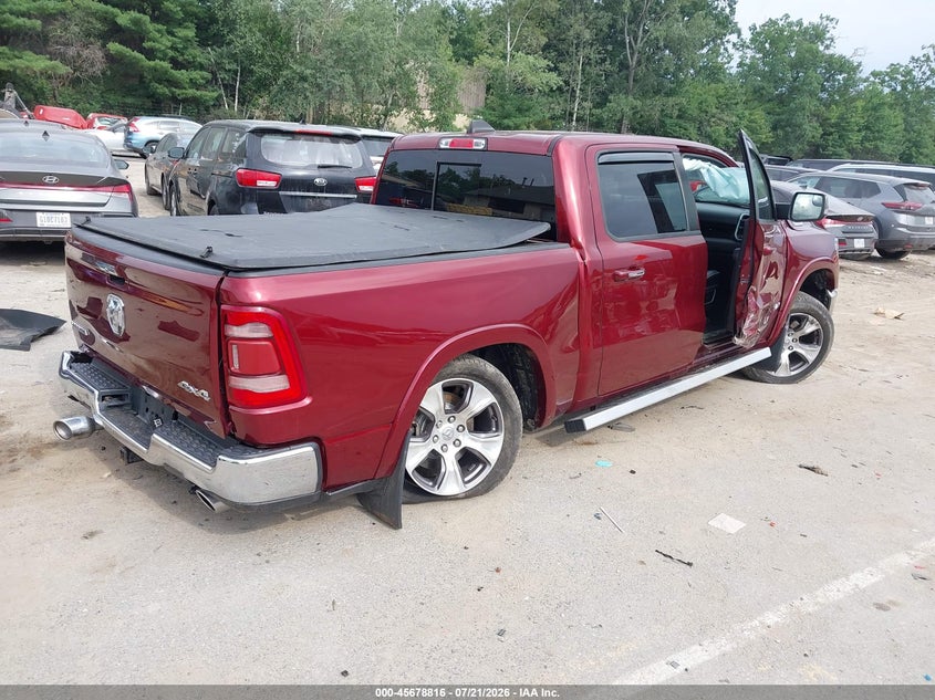 2020 Ram 1500 Laramie 4X4 5'7 Box VIN: 1C6SRFJT4LN416545 Lot: 45678816