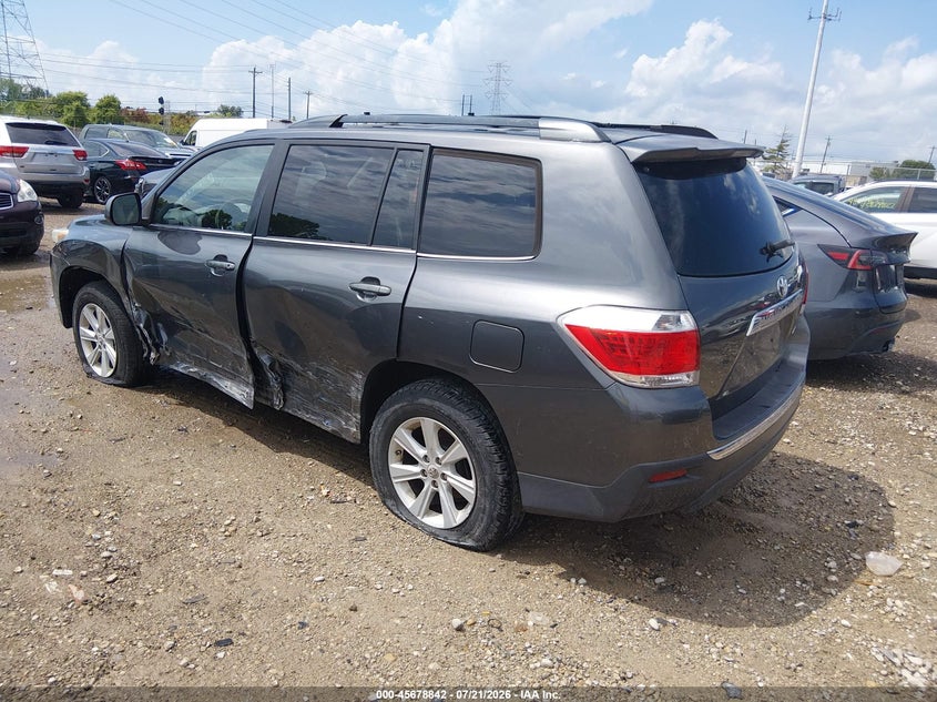 2013 Toyota Highlander Se V6 VIN: 5TDBK3EHXDS207873 Lot: 45678842