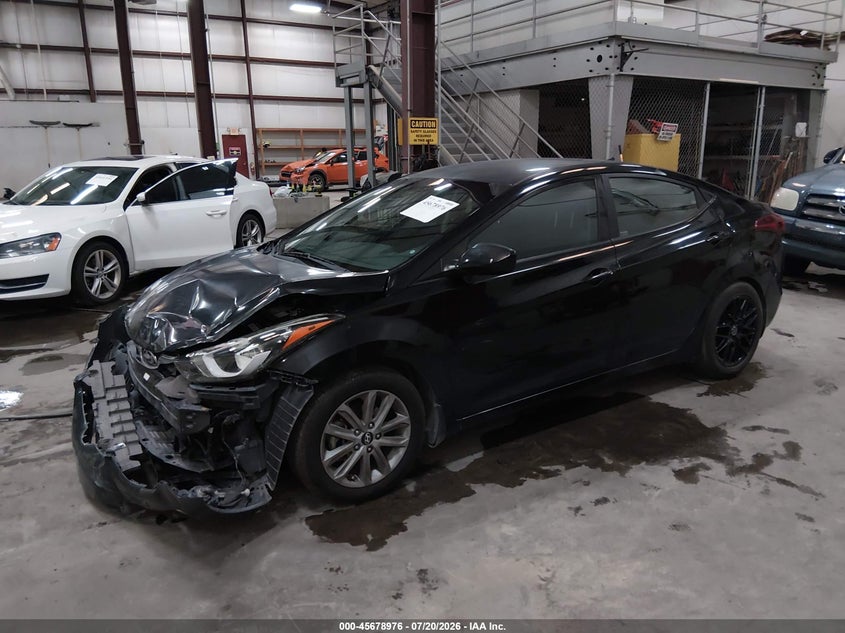2015 Hyundai Elantra Se, Удар спереди, IAAI, VIN KMHDH4AE2FU439483 — фото 2