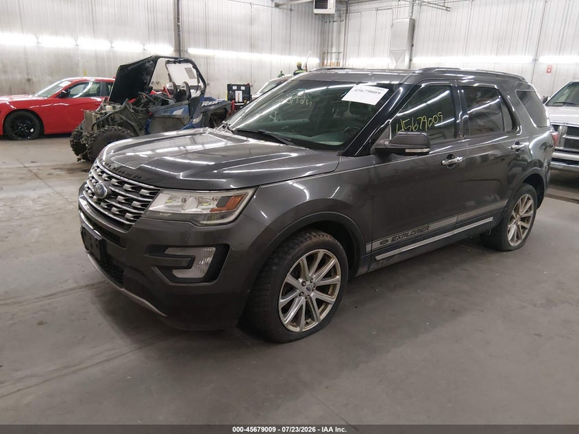 Vin: 1fm5k8f87ggb66833, lot: 46177618, ford explorer limited 20162