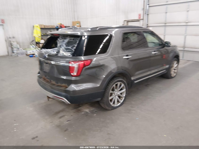 Vin: 1fm5k8f87ggb66833, lot: 46177618, ford explorer limited 20164
