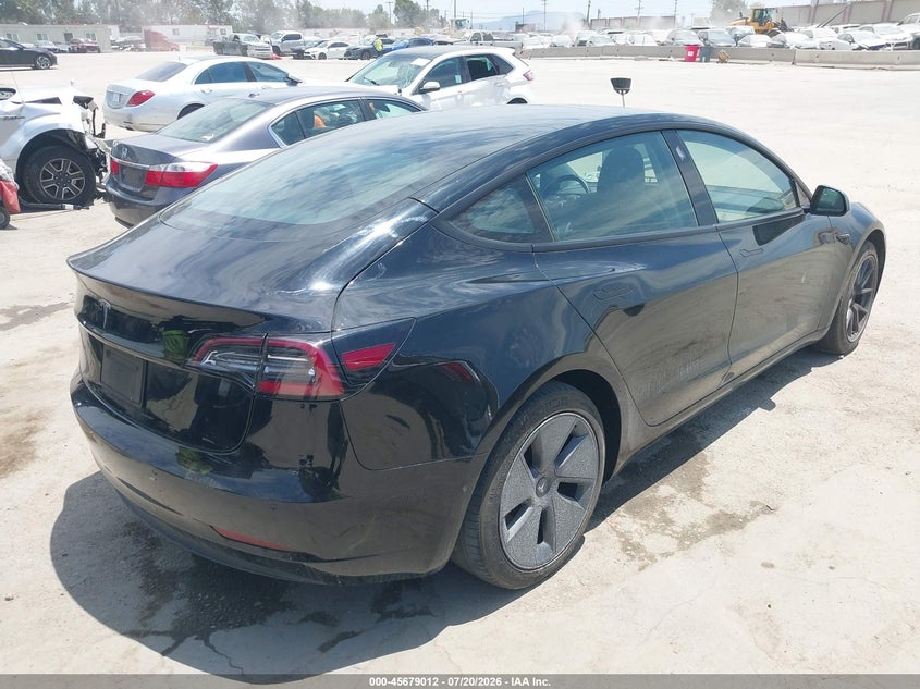 2022 Tesla Model 3 Long Range Dual Motor All-Wheel Drive VIN: 5YJ3E1EB1NF335324 Lot: 45679012