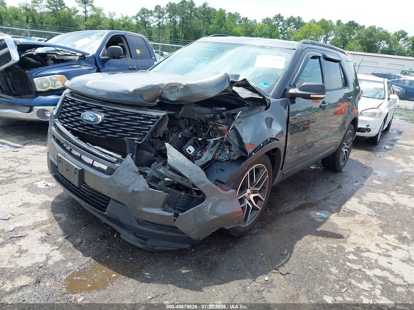 Vin: 1fm5k8gt9jga77131, lot: 46177635, ford explorer sport 20182