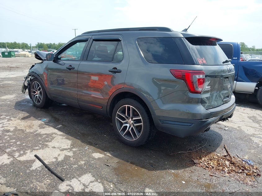 Vin: 1fm5k8gt9jga77131, lot: 46177635, ford explorer sport 20183