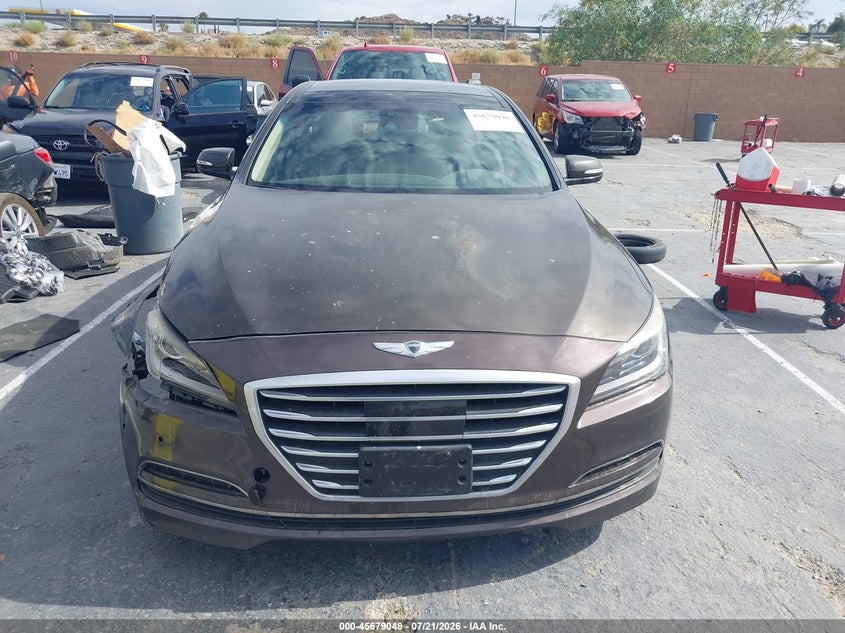 2015 Hyundai Genesis 3.8 VIN: KMHGN4JE0FU047141 Lot: 45679048