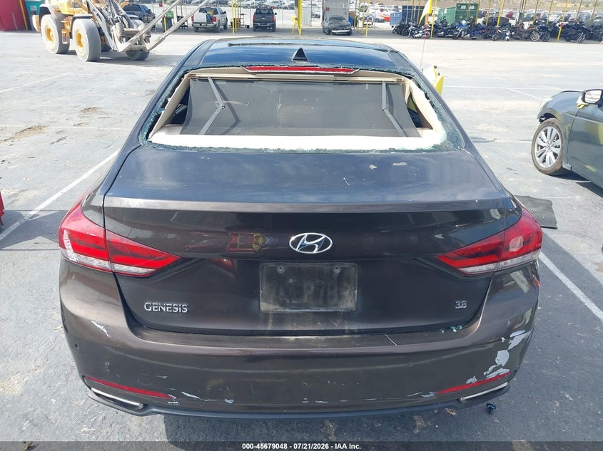 2015 Hyundai Genesis 3.8 VIN: KMHGN4JE0FU047141 Lot: 45679048