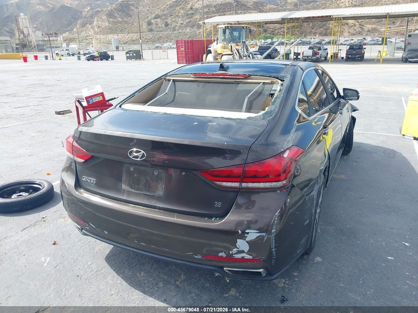 2015 Hyundai Genesis 3.8 VIN: KMHGN4JE0FU047141 Lot: 45679048