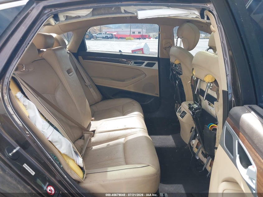 2015 Hyundai Genesis 3.8 VIN: KMHGN4JE0FU047141 Lot: 45679048