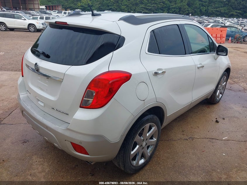 Vin: kl4cjdsb8db195477, lot: 46177702, buick encore premium 20134