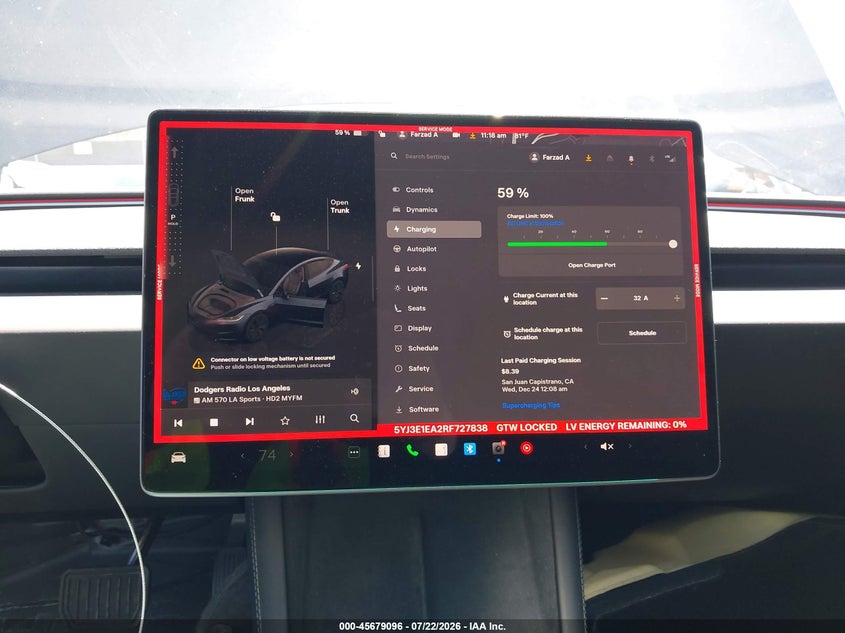 2024 TESLA MODEL 3 auction photo 7