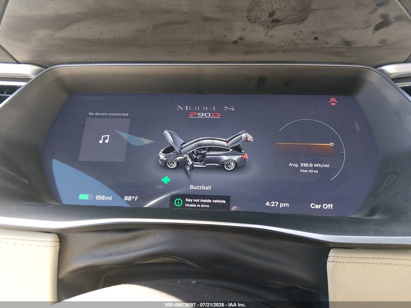 2015 Tesla Model S 85D/P85D VIN: 5YJSA1E44FF103892 Lot: 45679097