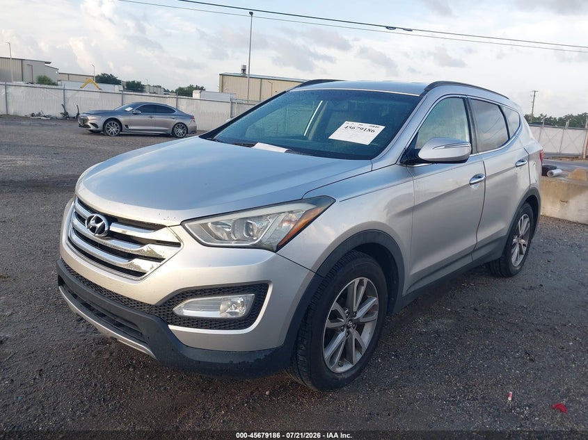 2014 Hyundai Santa Fe Sport 2.0L Turbo, Right Side, IAAI, VIN 5XYZU3LA3EG160361 — photo 2